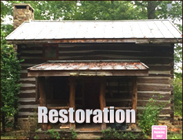 Historic Log Cabin Restoration  Alpine, Alabama